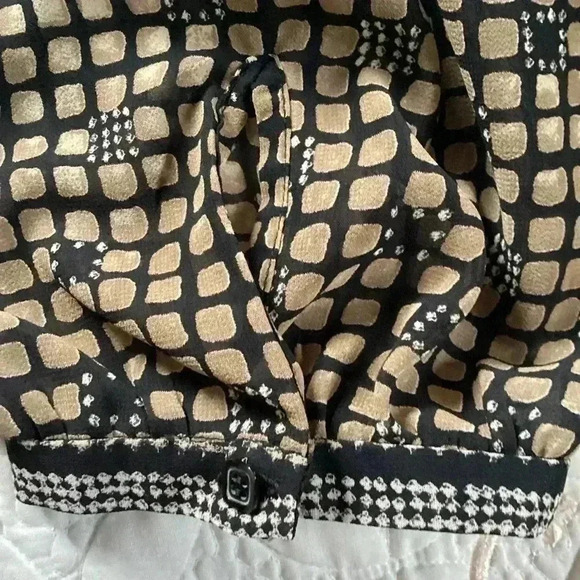 NWT Sigrid Olsen Sheer Top Brown size 16W - Picture 8 of 8